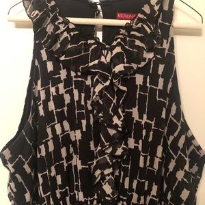 3 for $20 & 15%-Sleeveless black dress w/ruffles